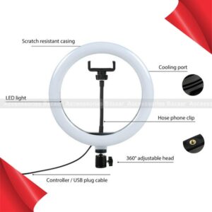 26cm Camera Phone Photography LED Ring Light USB Fill Lamp