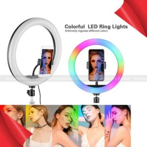 LED Ring Light Colorful USB Lamp For Photo Video Studio