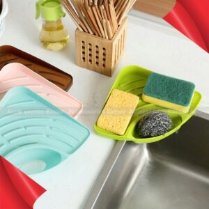 Kitchen Tools Sink Corner Storage Rack Sponge Holder Suction Cup