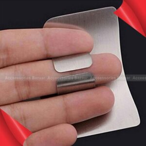 Kitchen Stainless Steel Finger Protector Cutting Guard Safe Slice Knife Tool
