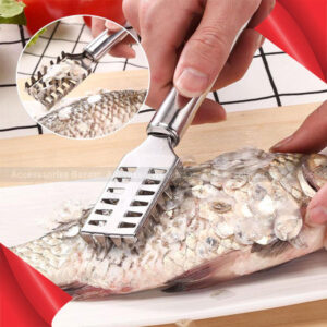 Stainless Steel Fish Scale Scraper Kitchen Gadget Brushed Clean Fish Knife