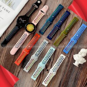 Double Color Silicone Replacement Watch Band Wrist Strap