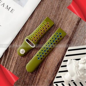 Double Color Silicone Replacement Watch Band Wrist Strap