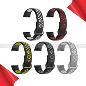 Silicone Porous Soft Silicone Sports Wrist Watch Band Strap