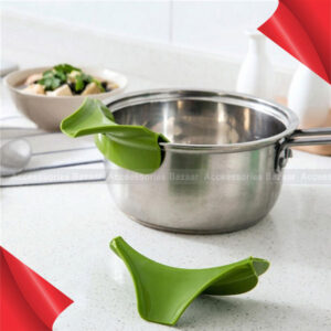 Silicone Slip On Pour Spout Bowls Pots & Pans,Drip Free Easy Pouring Kitchen