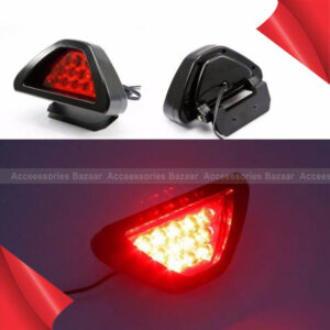 Universal F1 Style 12 LED Red Rear Tail Third Brake Stop Safety Car Light Lamp