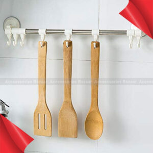 4Pcs set Cooking Utensils Bamboo Wood Kitchen Slotated Spatula Spoon