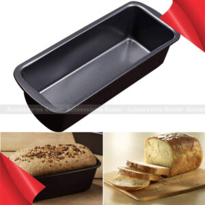 Black Carbon Steel Mold Cake Bread Baking Pan Non-Stick Convenient Kitchen