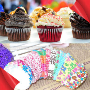 100 Pcs Colorful Paper Cupcake Liner Case Party Wrapper Muffin