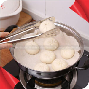 Food Tongs Buffet Cooking Stainless Steel Anti Heat Bread Clip