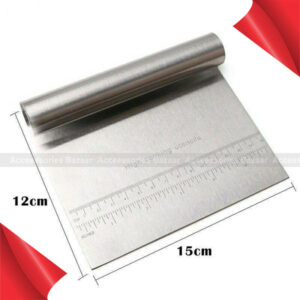 Stainless Steel Pastry Bench Scraper Dough Cutter Pizza Cake Cookies Divider