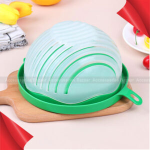 Salad Cutter Bowl Vegetable And Fruit Cutting Bowl Healthy Fresh Easy To Operate