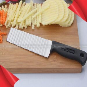 Potato Cutter Potato Chip Cutter Stainless Steel Serrated Blade