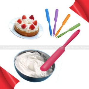 1Pc Silicone Batter Spatula Cake Cream Mixer long Handled Models Baking Scraper