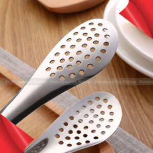 Stainless Steel Food Tongs Bread Clip BBQ Kitchen Cooking Food Serving