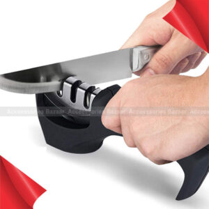 3 Stage Knife Sharpening Tool Helps Repair Restore and Polish Blades Handle