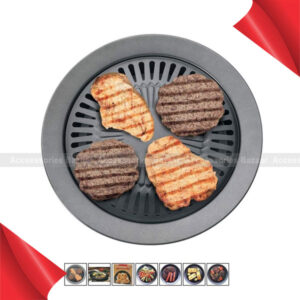 Nonstick Stove Top Grill Smokeless Pan Griddle For Indoor BBQ