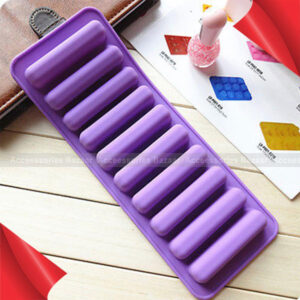 Silicone Cylinder Ice Cube Tray Mould Pudding Jelly Chocolate Baking Mold Maker