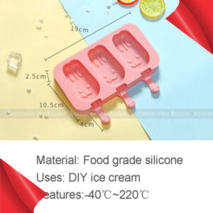 Silicone Ice Cream Mold With Cover Animals Shape Jelly  Ice Lolly Diy Moulds