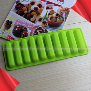 Silicone Cylinder Ice Cube Tray Mould Pudding Jelly Chocolate Baking Mold Maker