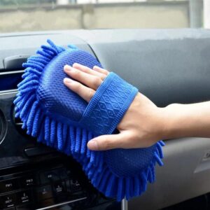 Car Cleaning Brush Cleaner Tools Microfiber Super Clean Car Windows Cleaning Sponge Chenille Coral Fleece-cloth Towel Car Wash Gloves Auto Washer