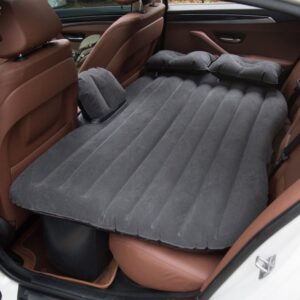 Multifunctional Car Flocking Air Mattress Undulating Style Inflatable Bed Back Seat Cushions