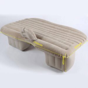 Multifunctional Car Flocking Air Mattress Undulating Style Inflatable Bed Back Seat Cushions