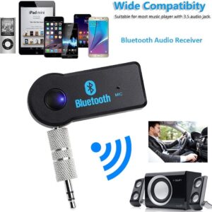3.5MM AUX Audio MP3 Music Bluetooth Receiver Car Wireless Kit Hands-free Speaker Headphone Adapter