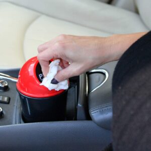 Car Trash Can Mini Waste Rubbish Trash Bin Auto Home Can Garbage Dust Case Cup Holder