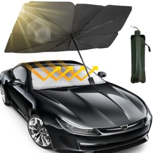 Car Windshield Sun Shade Umbrella Fold-able Car Umbrella Sunshade Cover UV Rays Protector for Car