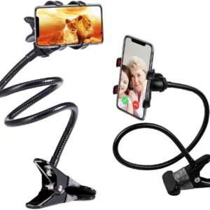 Mobile Stand Holder Metal Built – Cell Phone Stand Perfect for Video Table Online Class Home Bed Flexible Charging