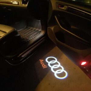 Audi Car Door Shadow LED Lighting Logo Projector Welcome Lights (1 Pair)