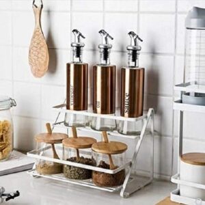 Kitchen Organiser / Kitchen Shelf / Kitchen Storage / Shelf Organizer / Kitchen Rack (Two Step – Set Of 1)