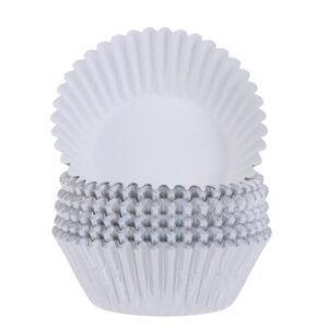 100Pcs Cake Cups Grease-Proof Heat Resistant Aluminum Foil Cupcake Liners Wrappers Baking Supplies