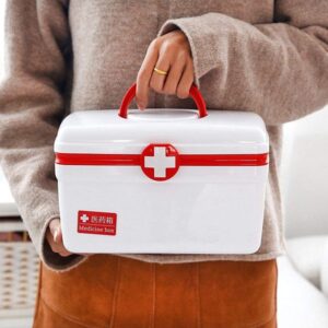 Medicine Cabinet,Household Medicine Box First Aid Kit Portable Storage Box