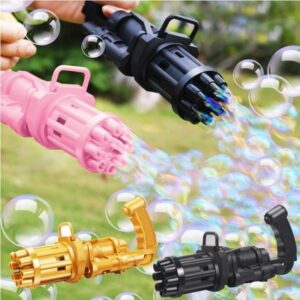 Electric Bubble Gun Toy 8 Hole Huge Automatic Bubble Maker Children Gift