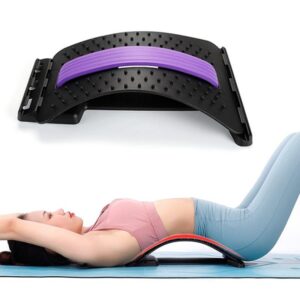 Back Massager Stretcher Fitness Lumbar Support Waist Spine Pain Relief