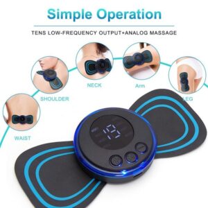 Body Massager,Wireless Portable Neck Massager with 8 Modes and 19 Strength Levels Rechargeable