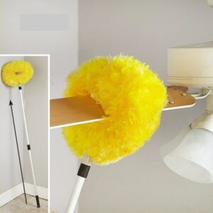 Removable Washable Portable  Ceiling Fan Duster Household Dusting Cleaning Brush Absorb Dust