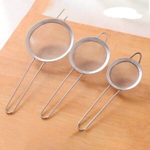 Fine Mesh Strainer Stainless Steel, Fine Mesh Sieve Tea Strainer Extra Fine Mesh Strainer with Handle for Juice and Tea