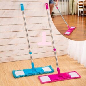 Dust Mop for Floor Cleaning, Microfiber Dry and Wet Flat Mops, Extendable Adjustable Long Handle, Floor Mop for Hardwood Laminate, Tile, Marble Floor
